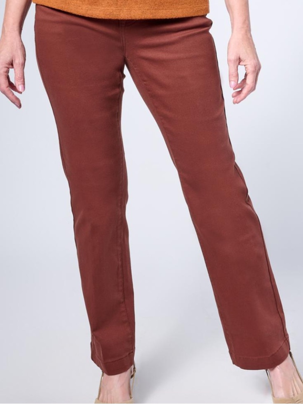 Diane Gilman Comfort Stretch Jegging NWT Rust